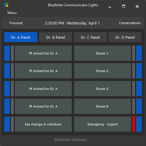 Light Panel for Medical Divisions
